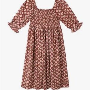 Rylee + Cru Floral Puff Sleeve Dress - ruby fluer